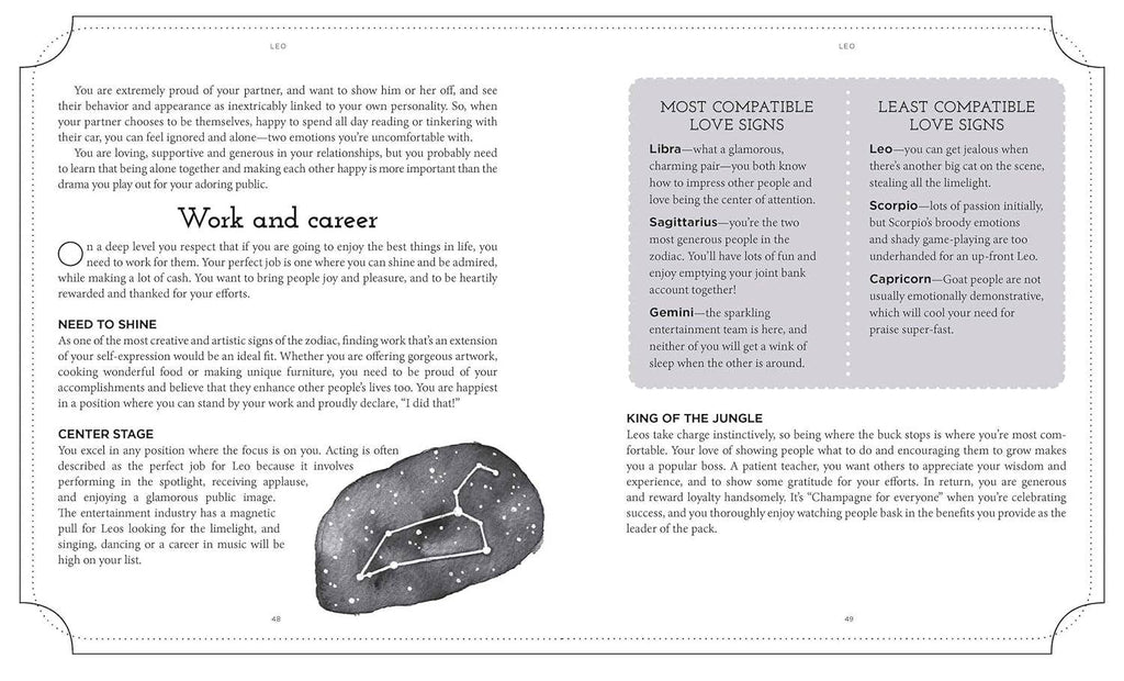 Page from a book or magazine with text and a crystal-like graphic on a white background