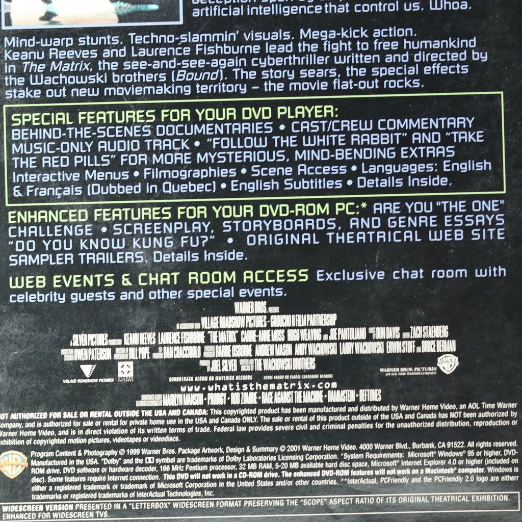 The Matrix DVD (Pre-owned)