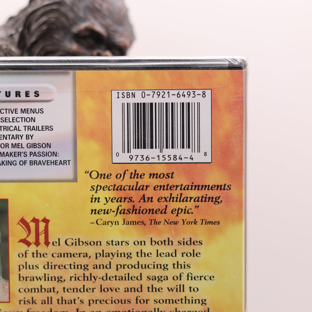 Braveheart DVD featuring Mel Gibson NEW SEALED