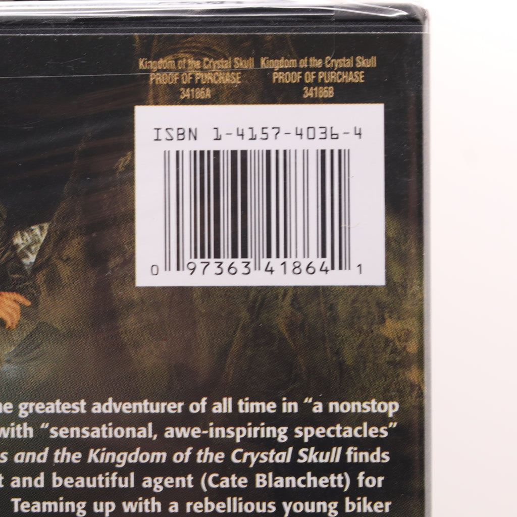 Indiana Jones and the Kingdom of the Crystal Skull DVD Widescreen NEW