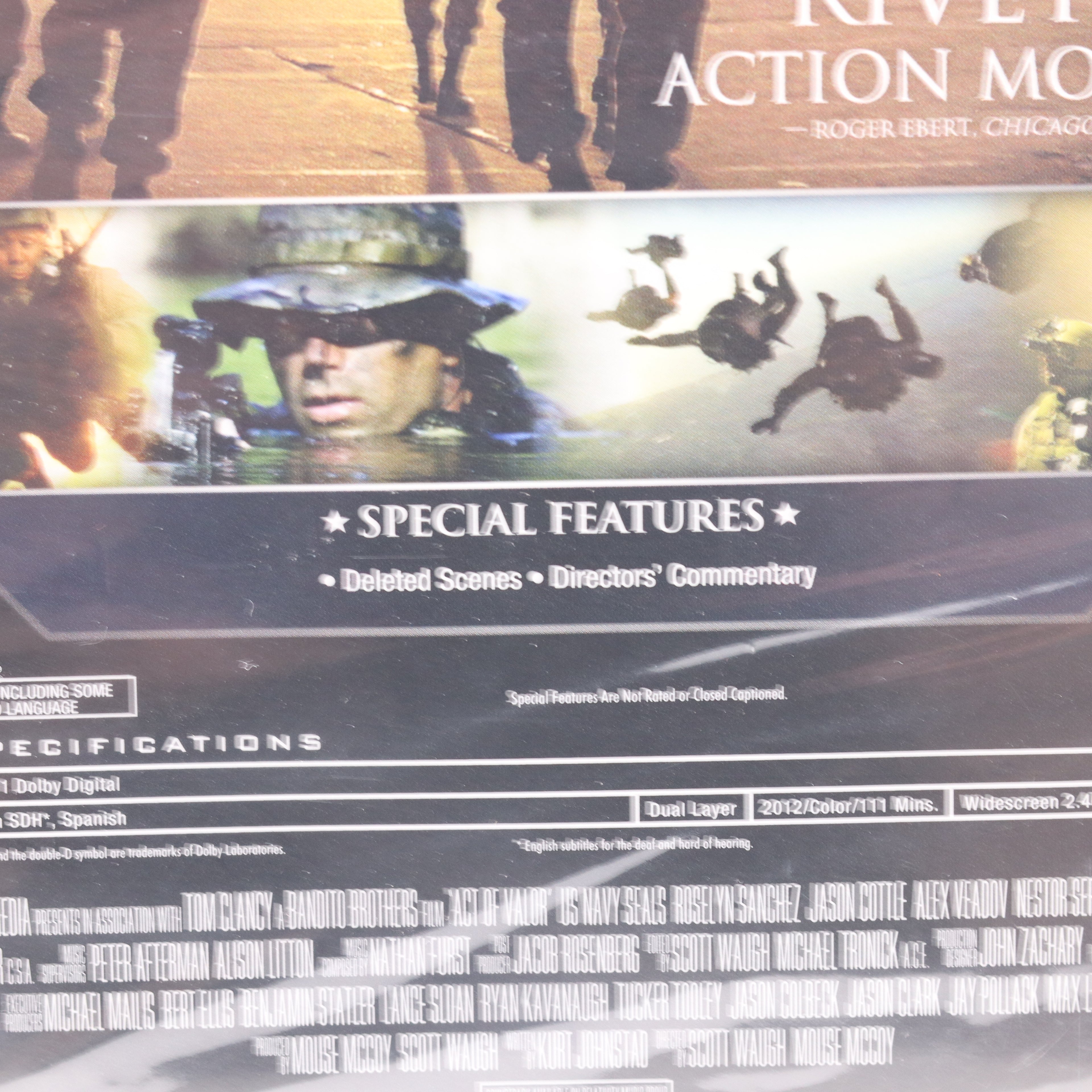 Act of Valor DVD - Navy SEAL Action Thriller