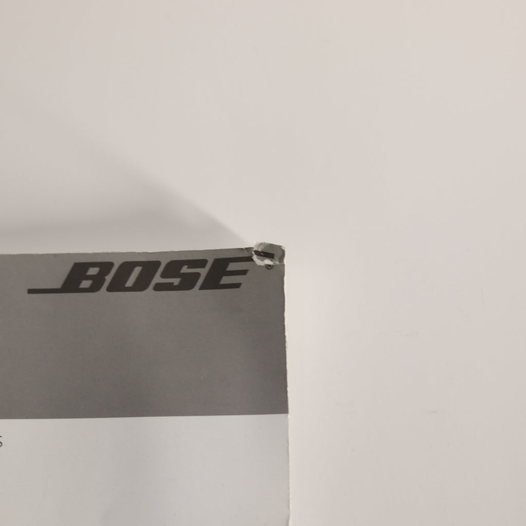 Bose logo on a gray background