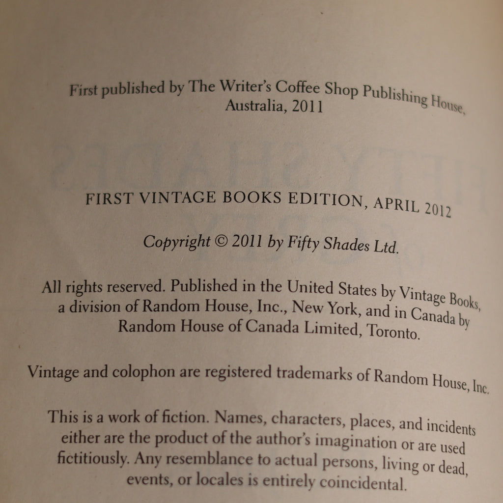 Back cover of a book with publishing information and copyright details.