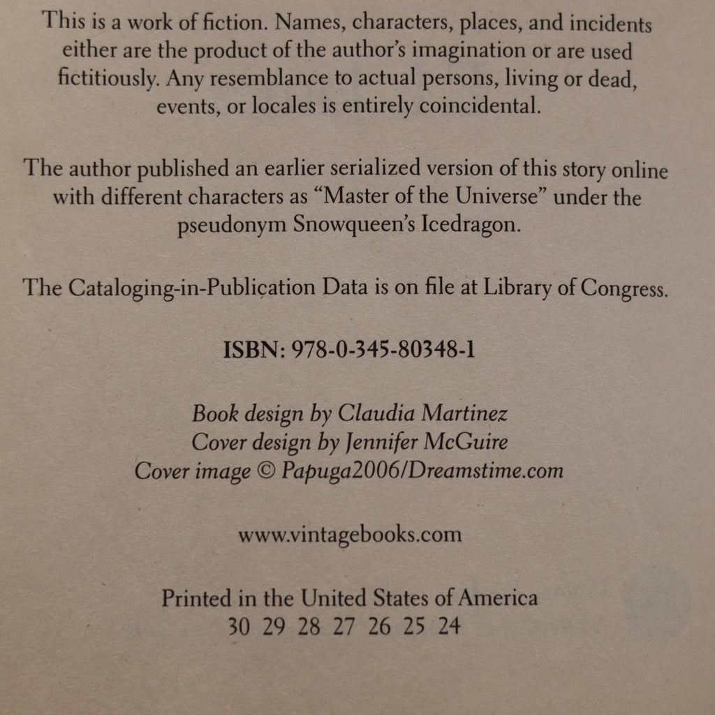 Back cover of a book with text about the author, ISBN, and design credits on a brown background.