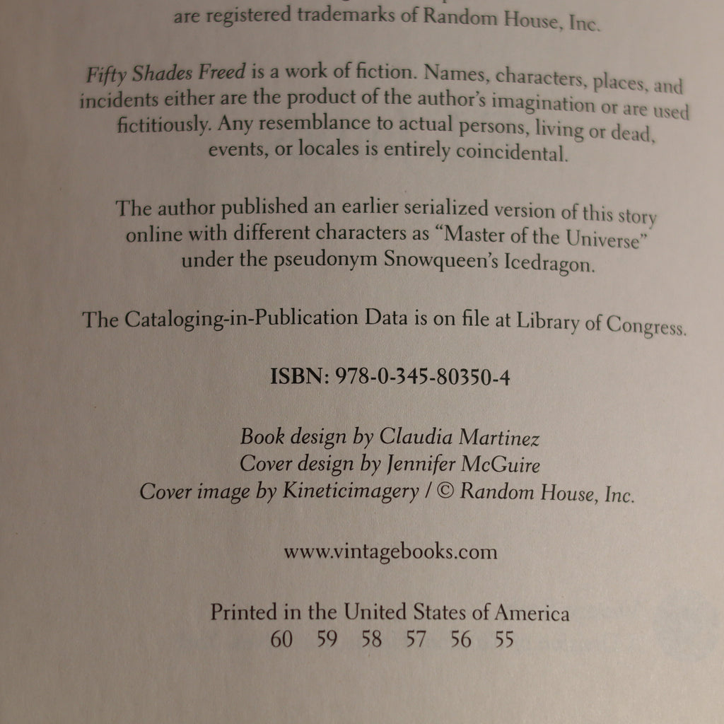 Back cover of a book with text about branding, ISBN, and design credits.