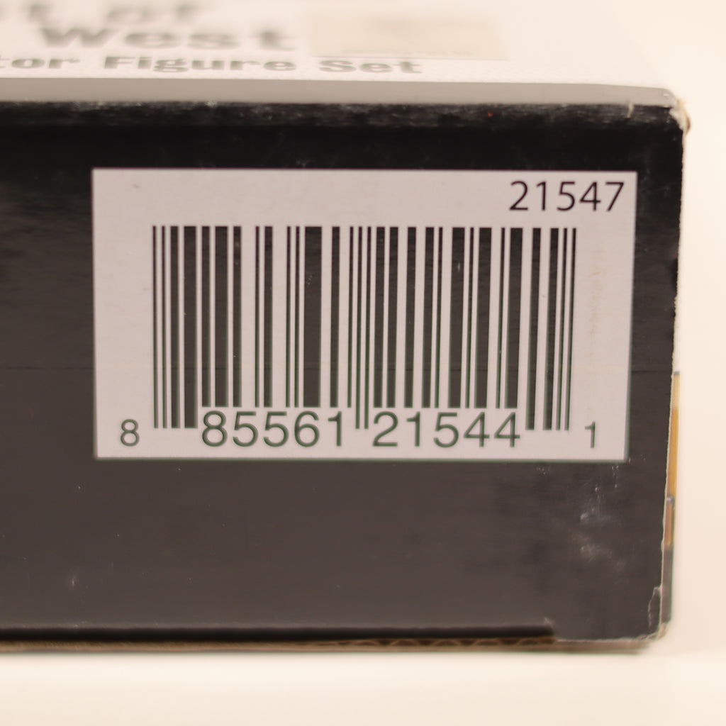 Barcode on a product box with a white background