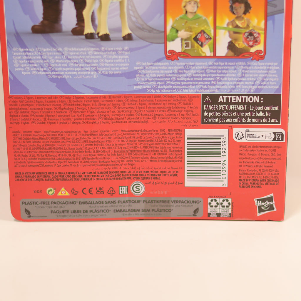 Back of a toy packaging with text and images on a white background