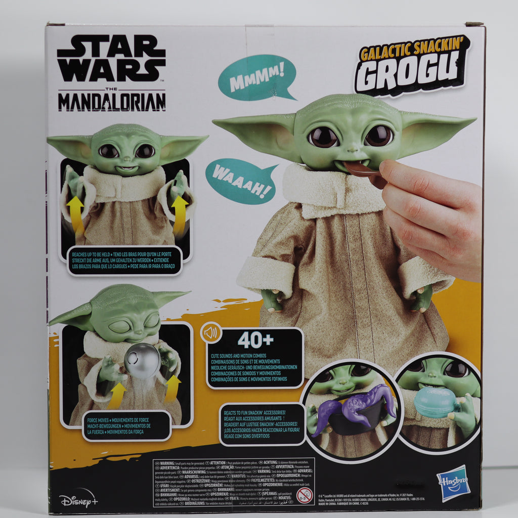 Baby Yoda Interactive Toy - Galactic Snackin' Grogu | Star Wars Mandalorian