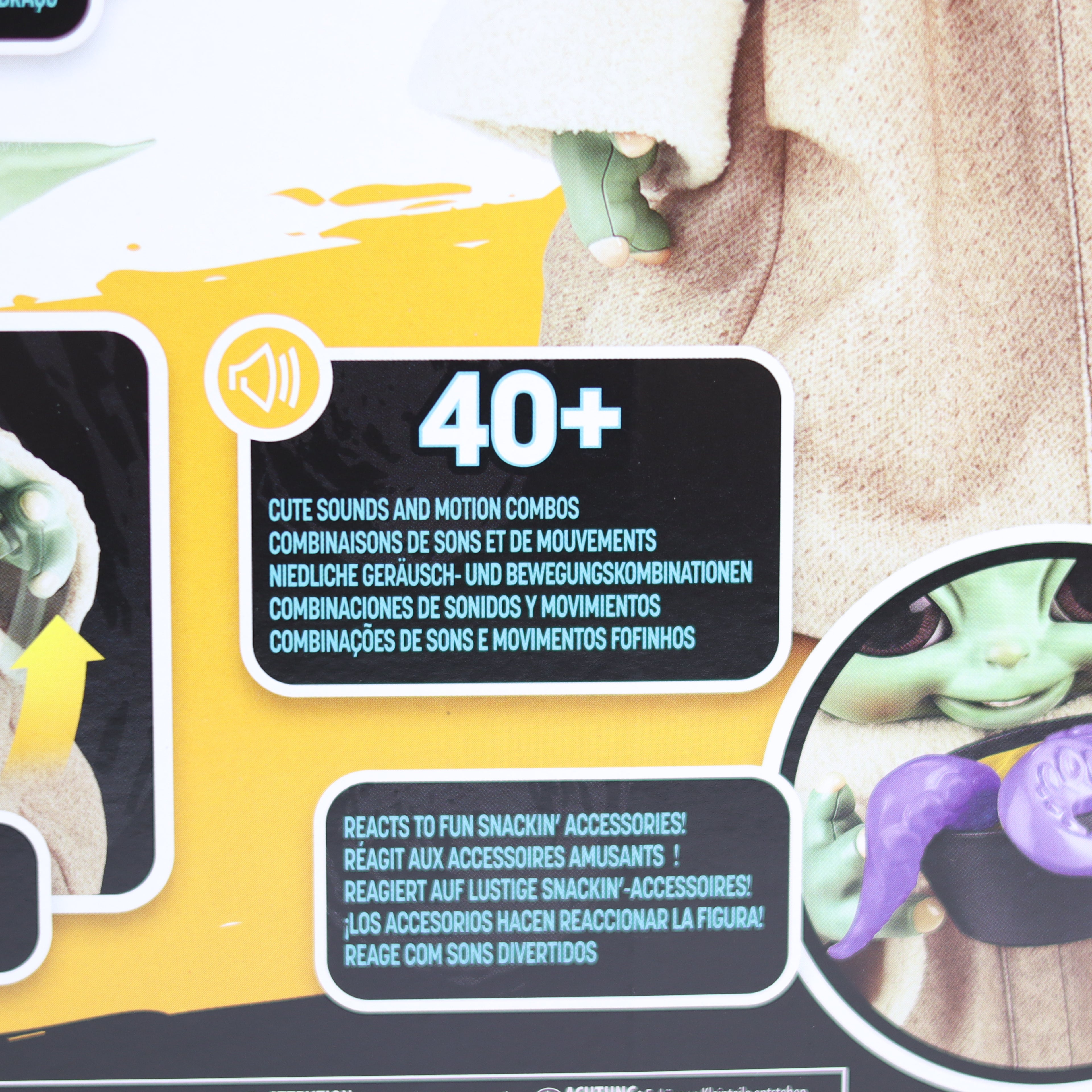 Baby Yoda Interactive Toy - Galactic Snackin' Grogu | Star Wars Mandalorian
