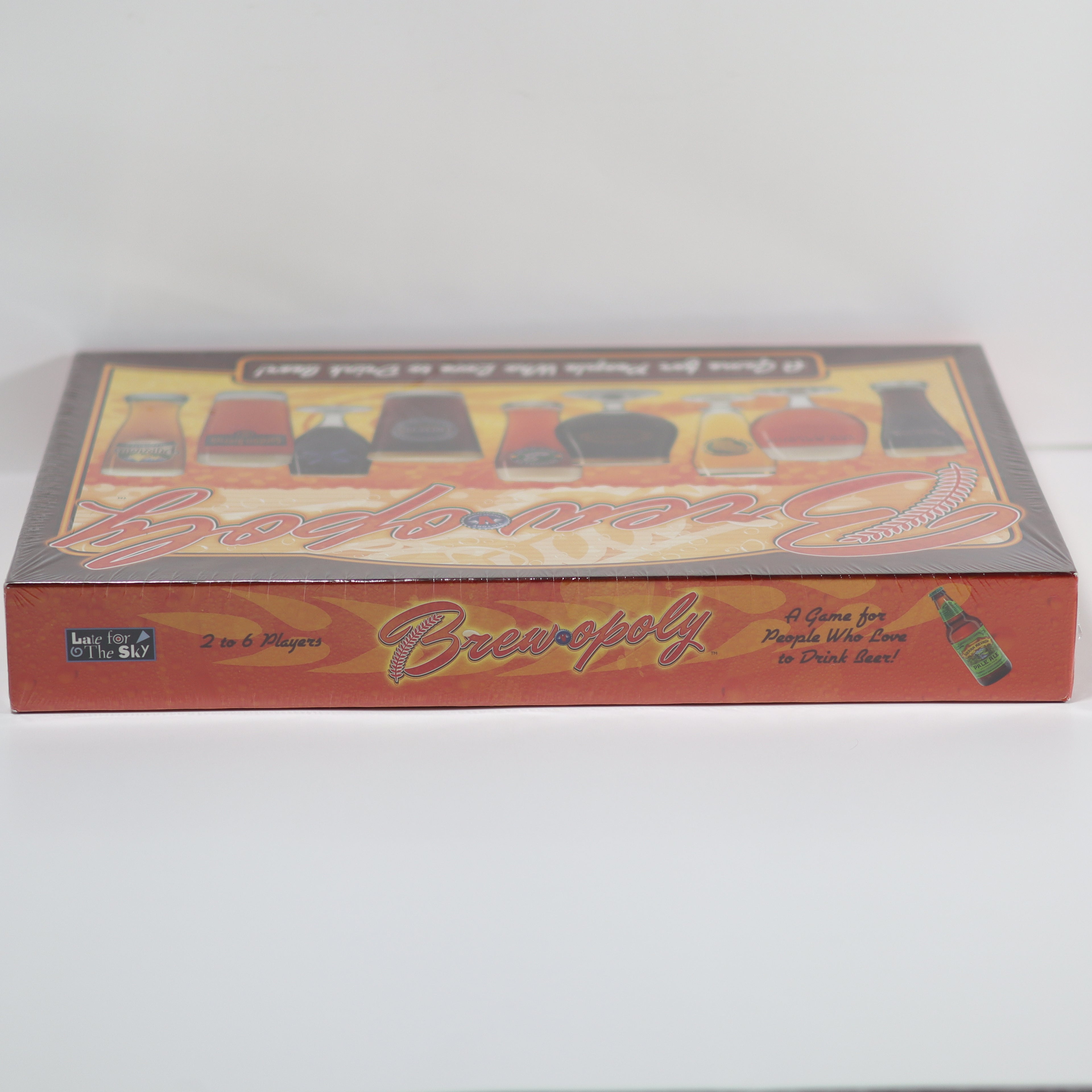 Board game box with colorful design on a white background