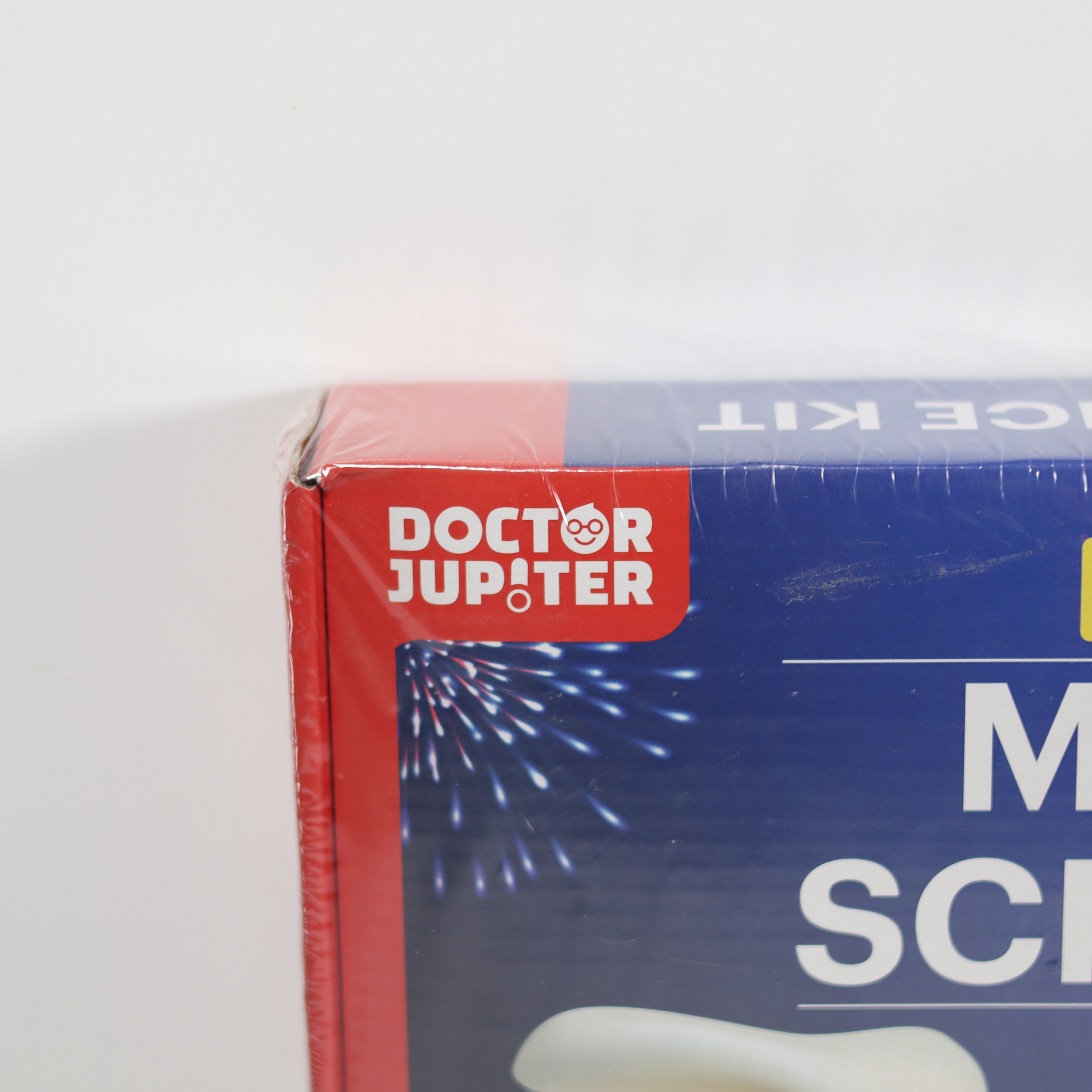 Box of Doctor Jupiter medical supplies on a white background