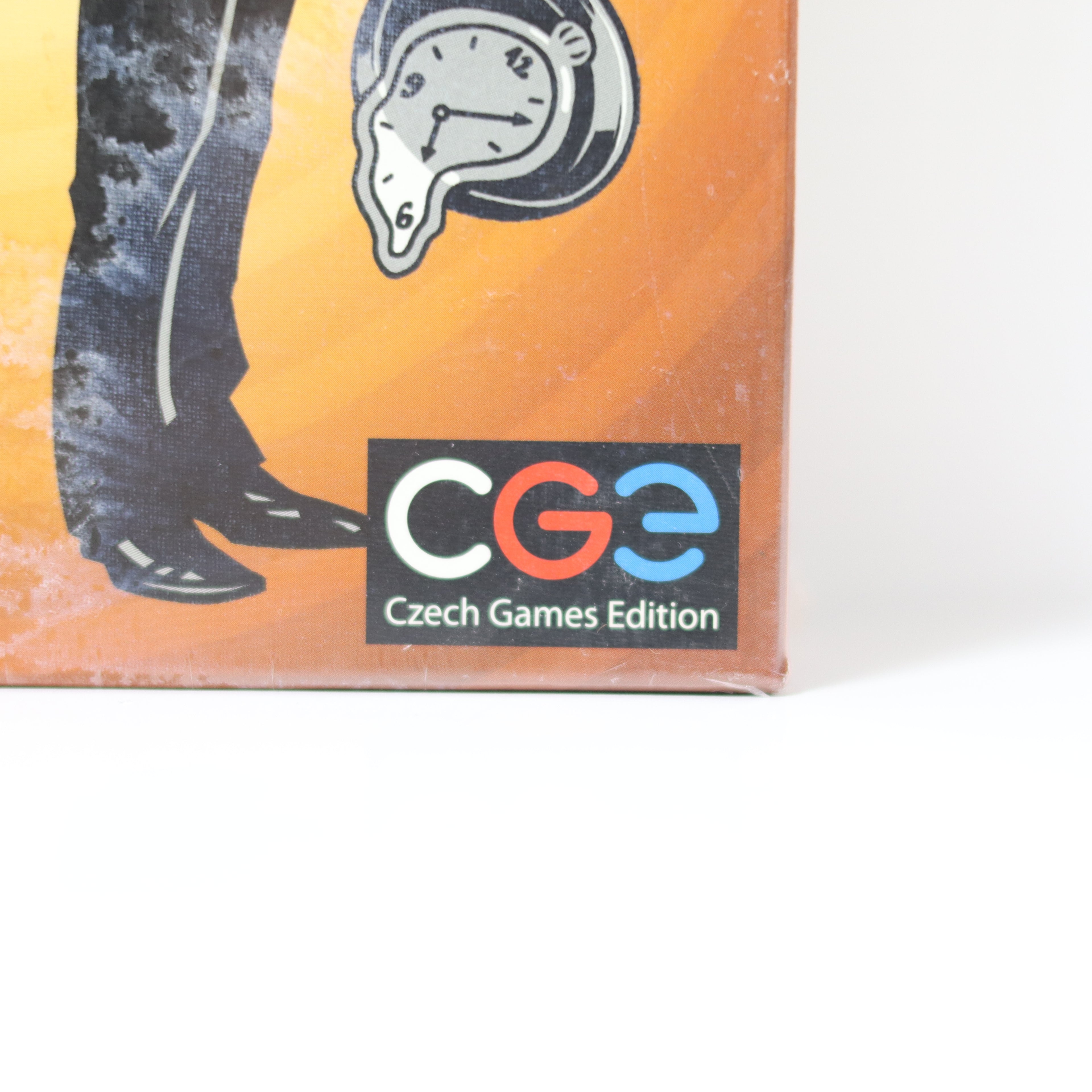 Czech Games Edition logo on a product box with an orange and black design.