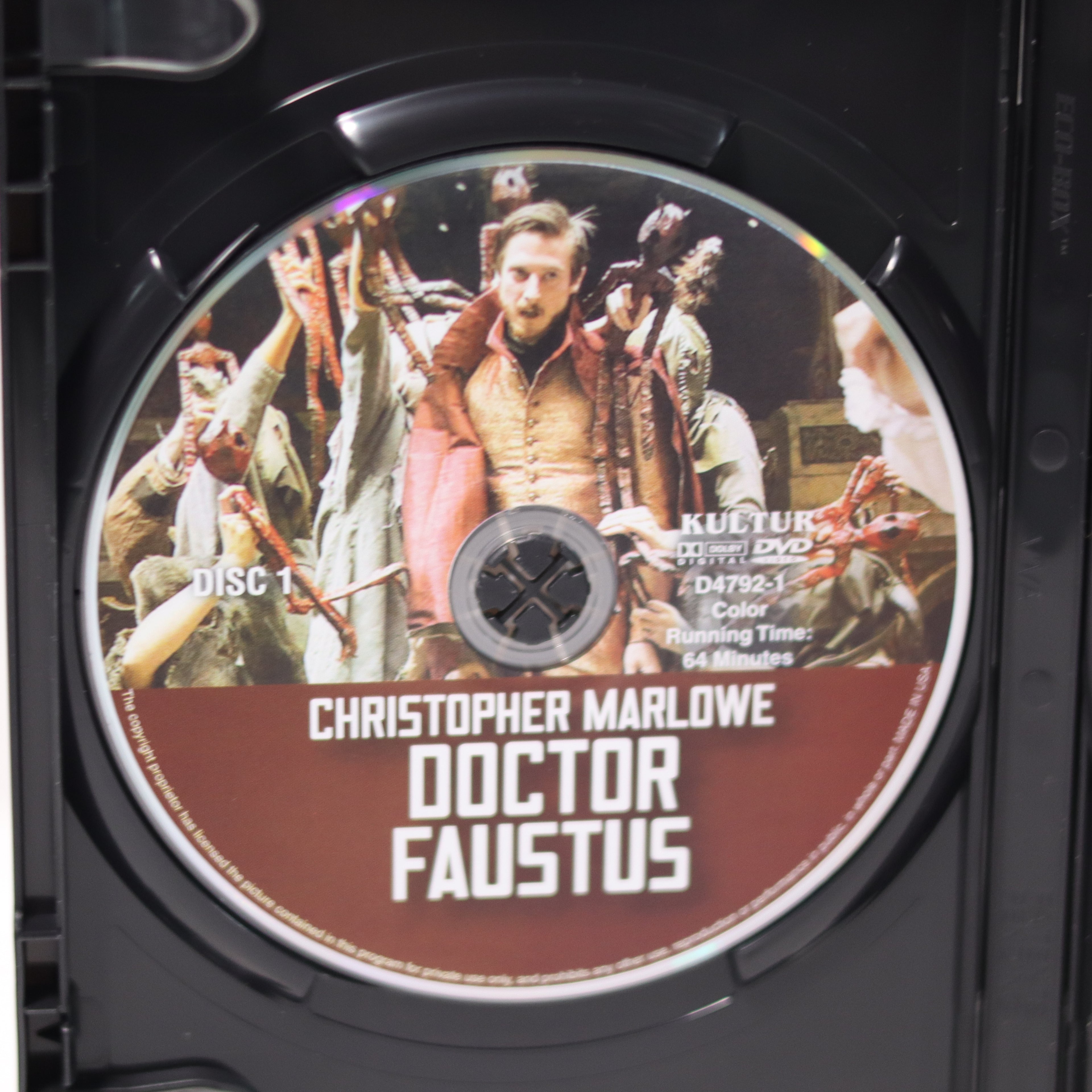 Christopher Marlowe Doctor Faustus 2-Disc DVD - Pre-Owned Classic