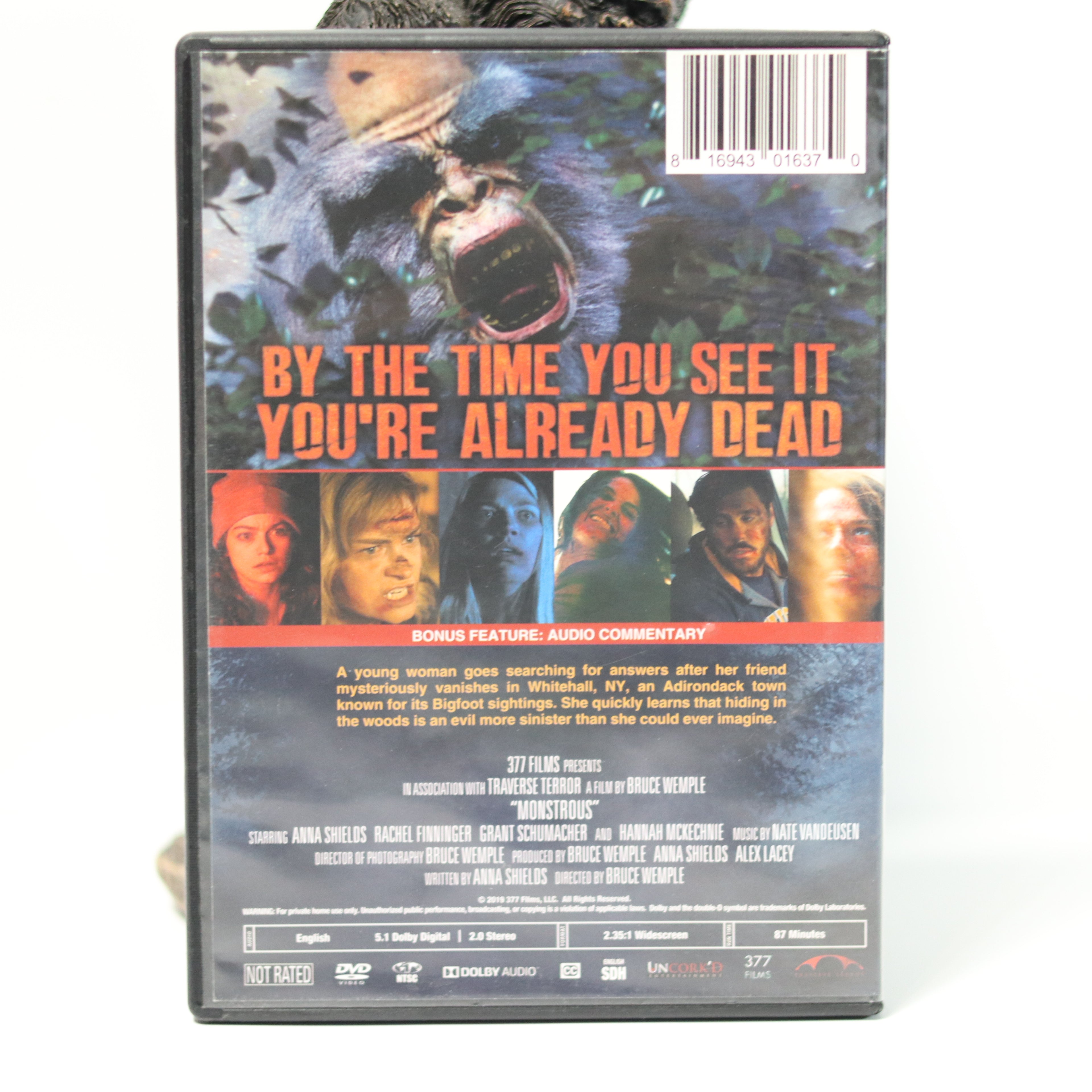 Monstrous DVD - Pre-Owned Horror Thriller - Tested & Working