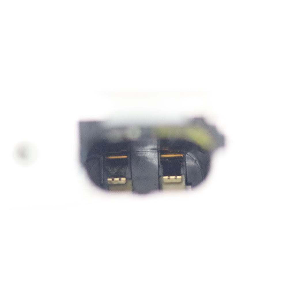 Blurred electronic component on a white background