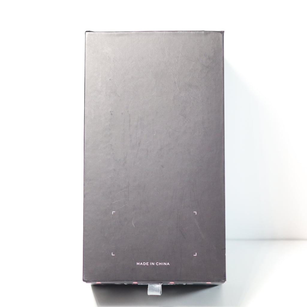 Black rectangular box with 'Made in China' text on a white background