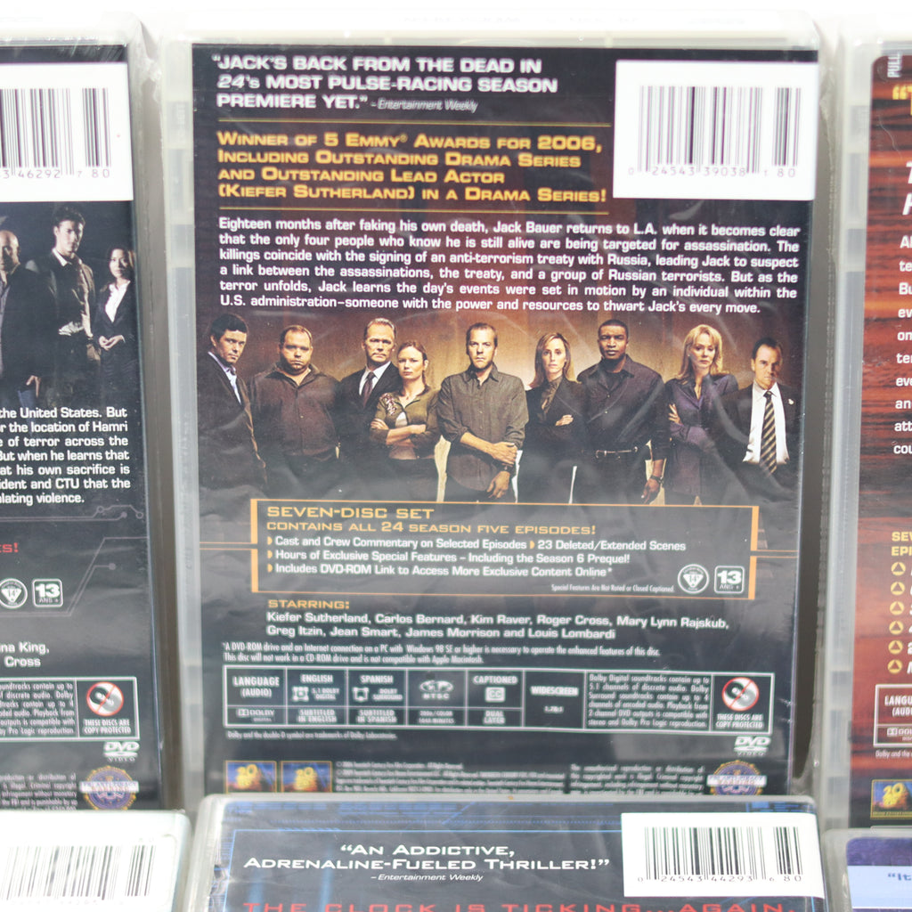 24 TV Series Seasons 1-6 DVD Box Set - Kiefer Sutherland