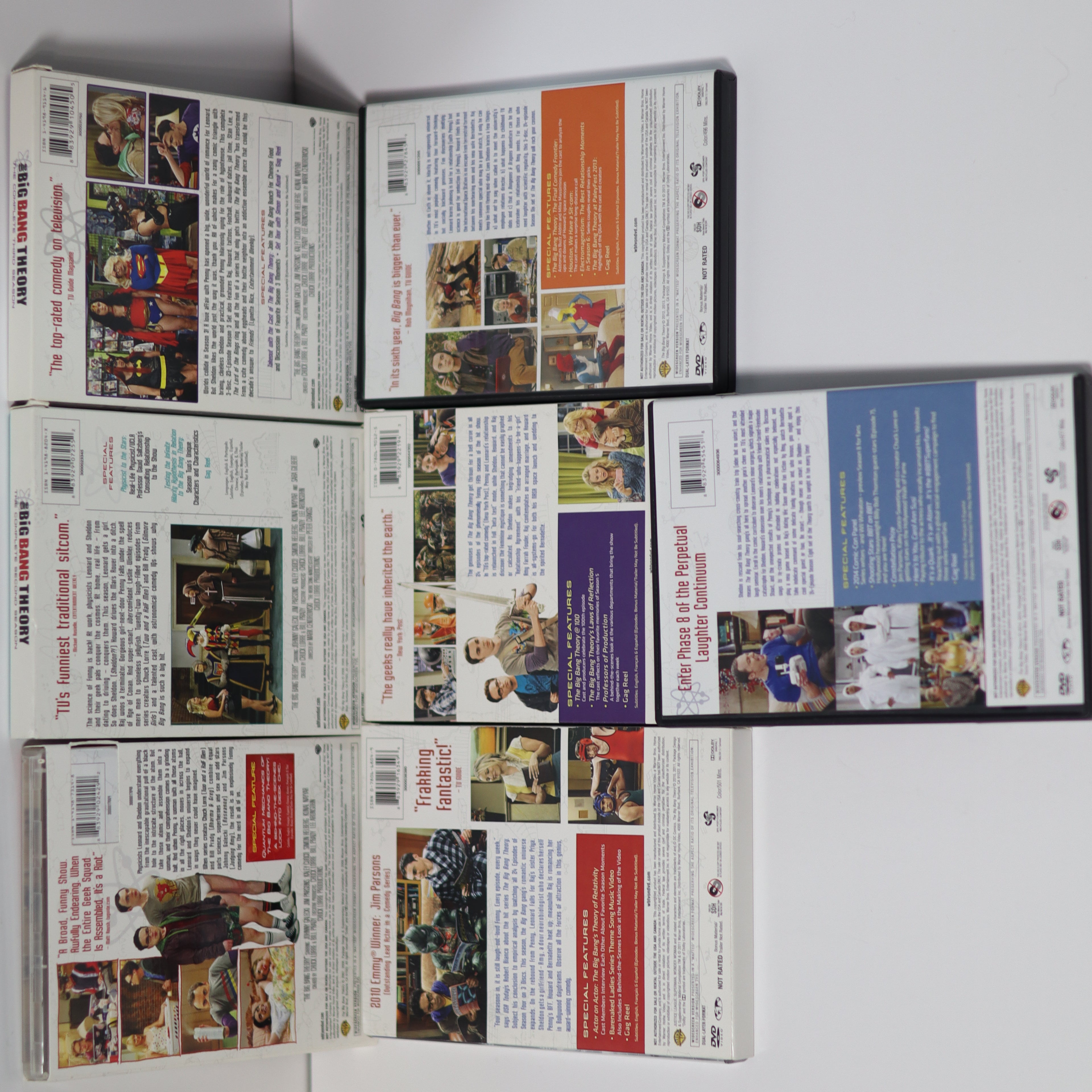 The Big Bang Theory Seasons 1-6, 8 DVD Collection - Pre-Owned