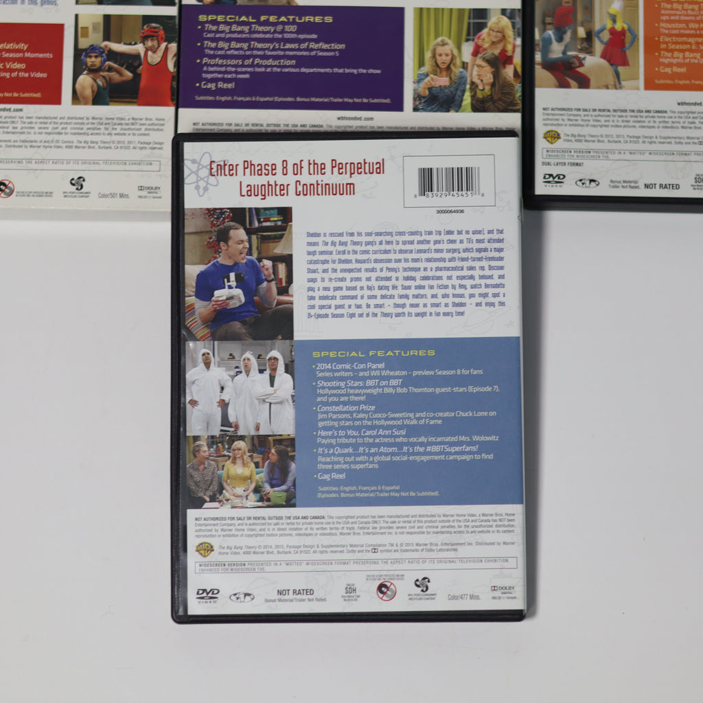 The Big Bang Theory Seasons 1-6, 8 DVD Collection - Pre-Owned