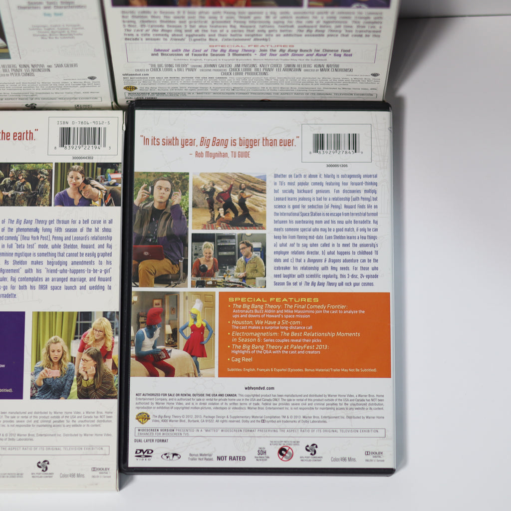 The Big Bang Theory Seasons 1-6, 8 DVD Collection - Pre-Owned