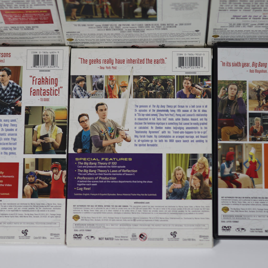 The Big Bang Theory Seasons 1-6, 8 DVD Collection - Pre-Owned