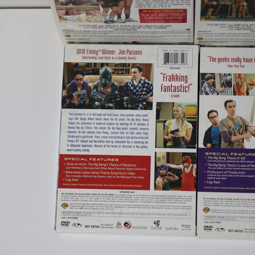 The Big Bang Theory Seasons 1-6, 8 DVD Collection - Pre-Owned