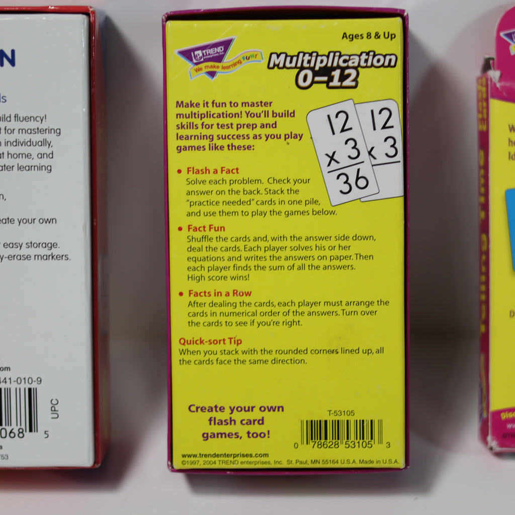 Kids Math Flash Cards Set - Division Multiplication Time - Pre-Owned