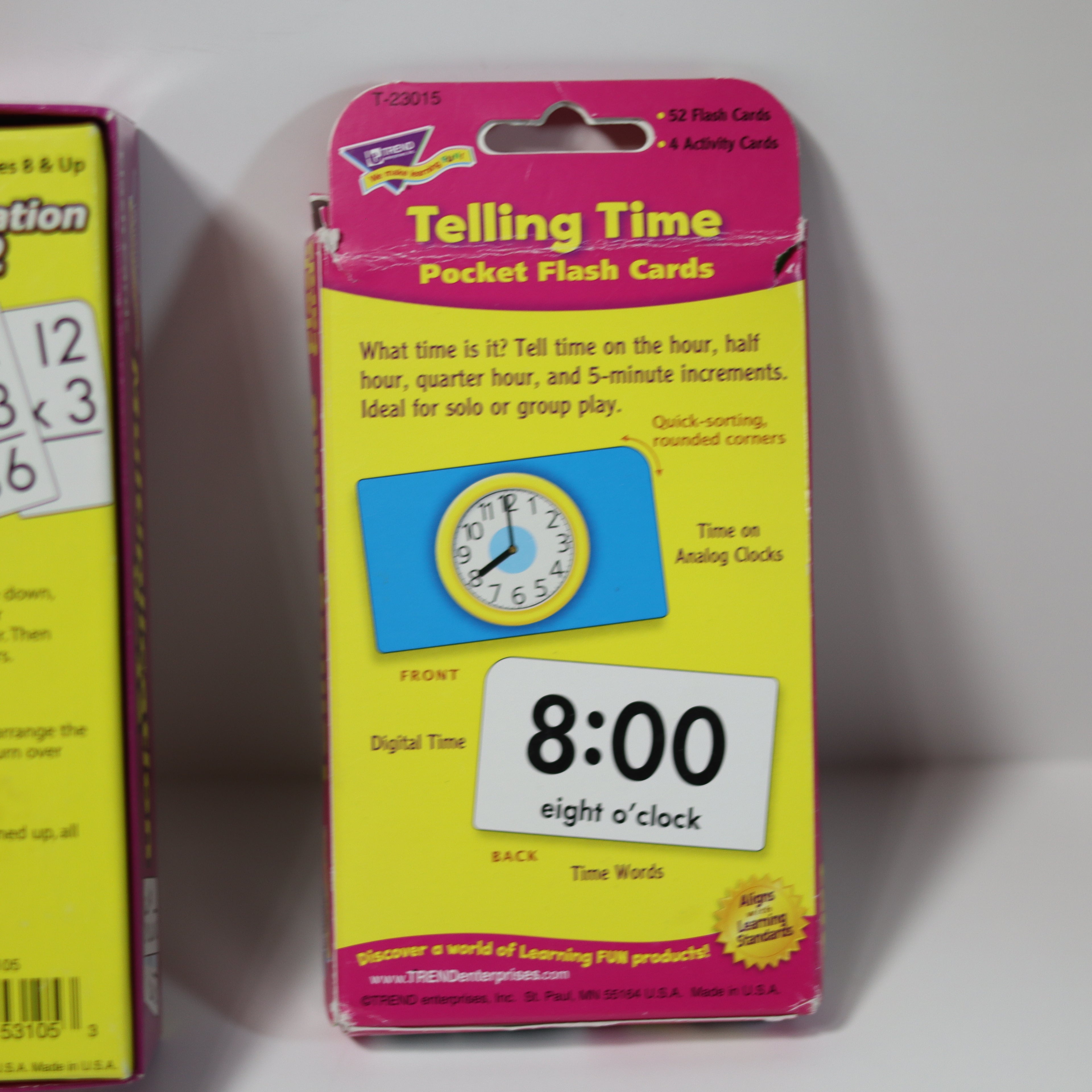 Kids Math Flash Cards Set - Division Multiplication Time - Pre-Owned