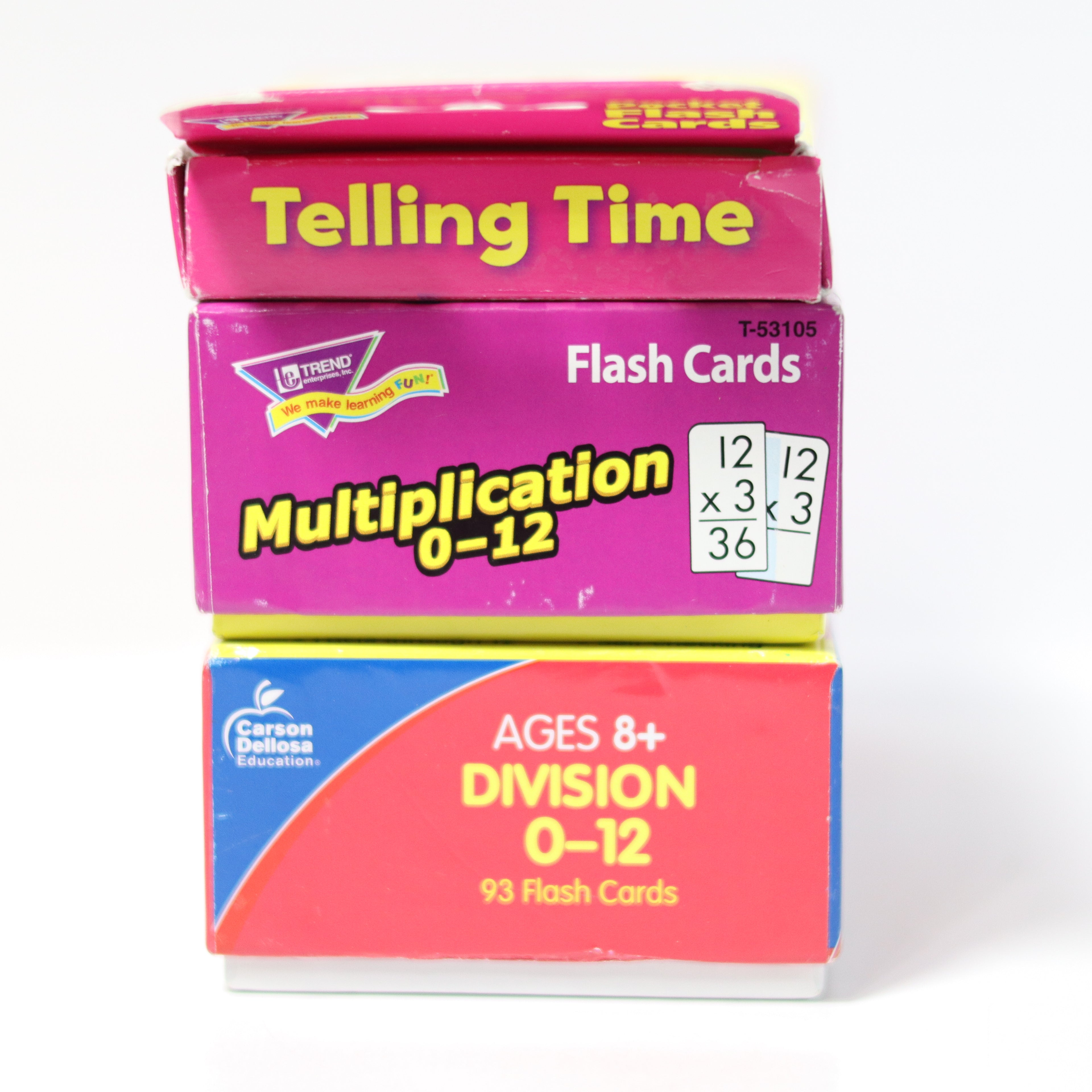 Kids Math Flash Cards Set - Division Multiplication Time - Pre-Owned