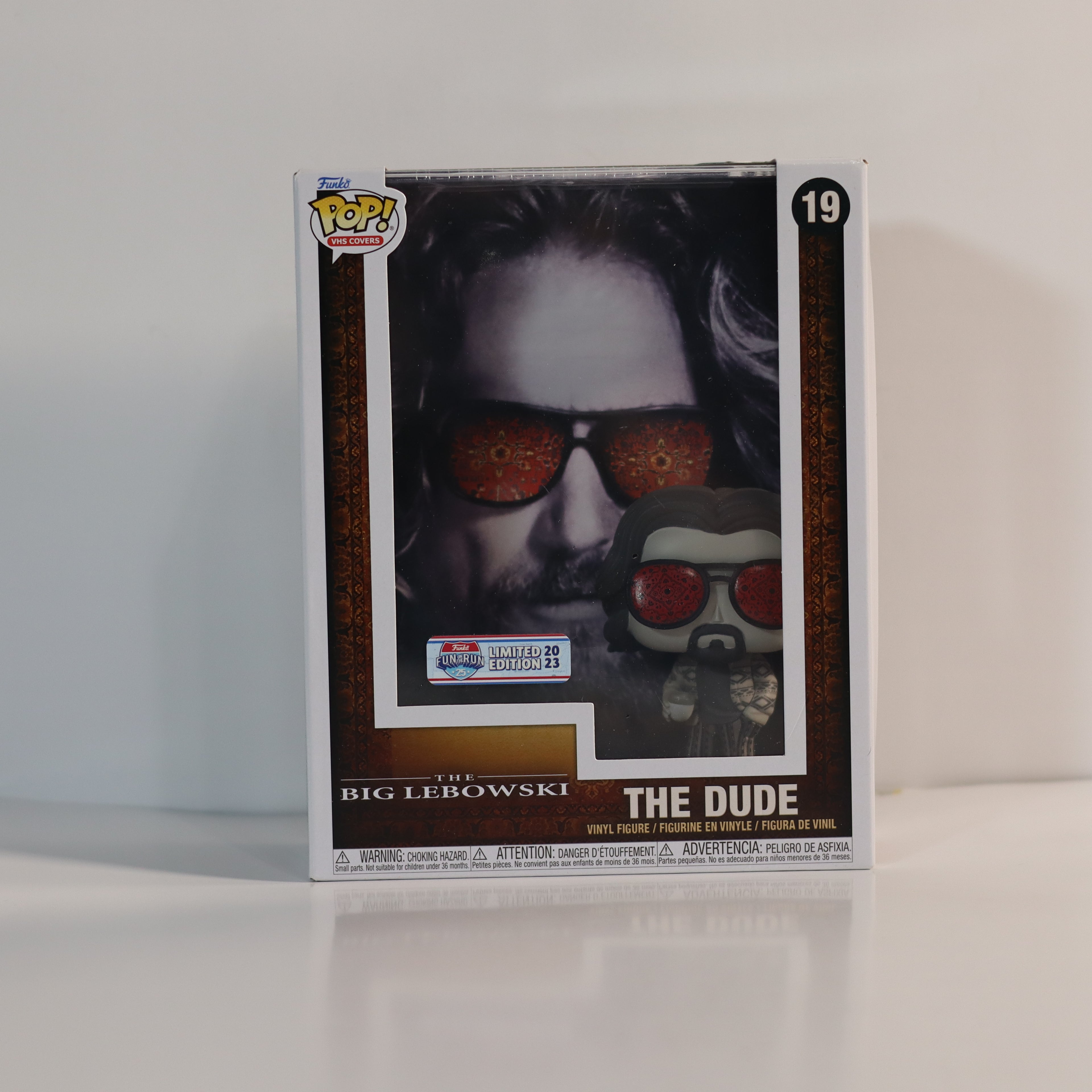 Funko Pop! vinyl figure packaging of The Dude from The Big Lebowski on a white background