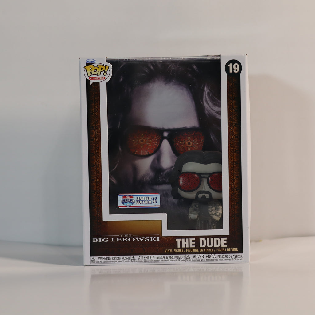 Funko Pop! vinyl figure packaging of The Dude from The Big Lebowski on a white background