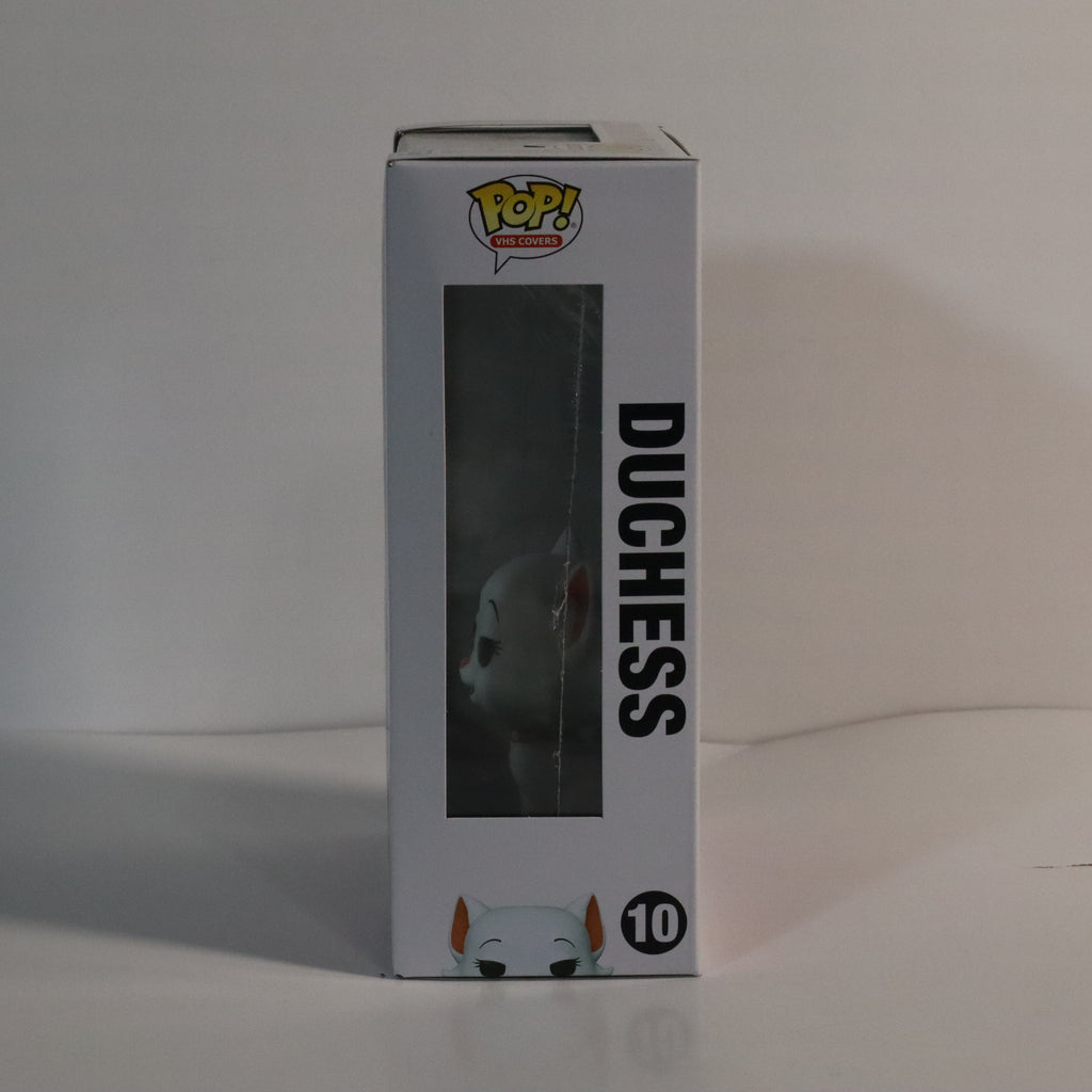 Pop! Vinyl box for 'Duchess' with a white background