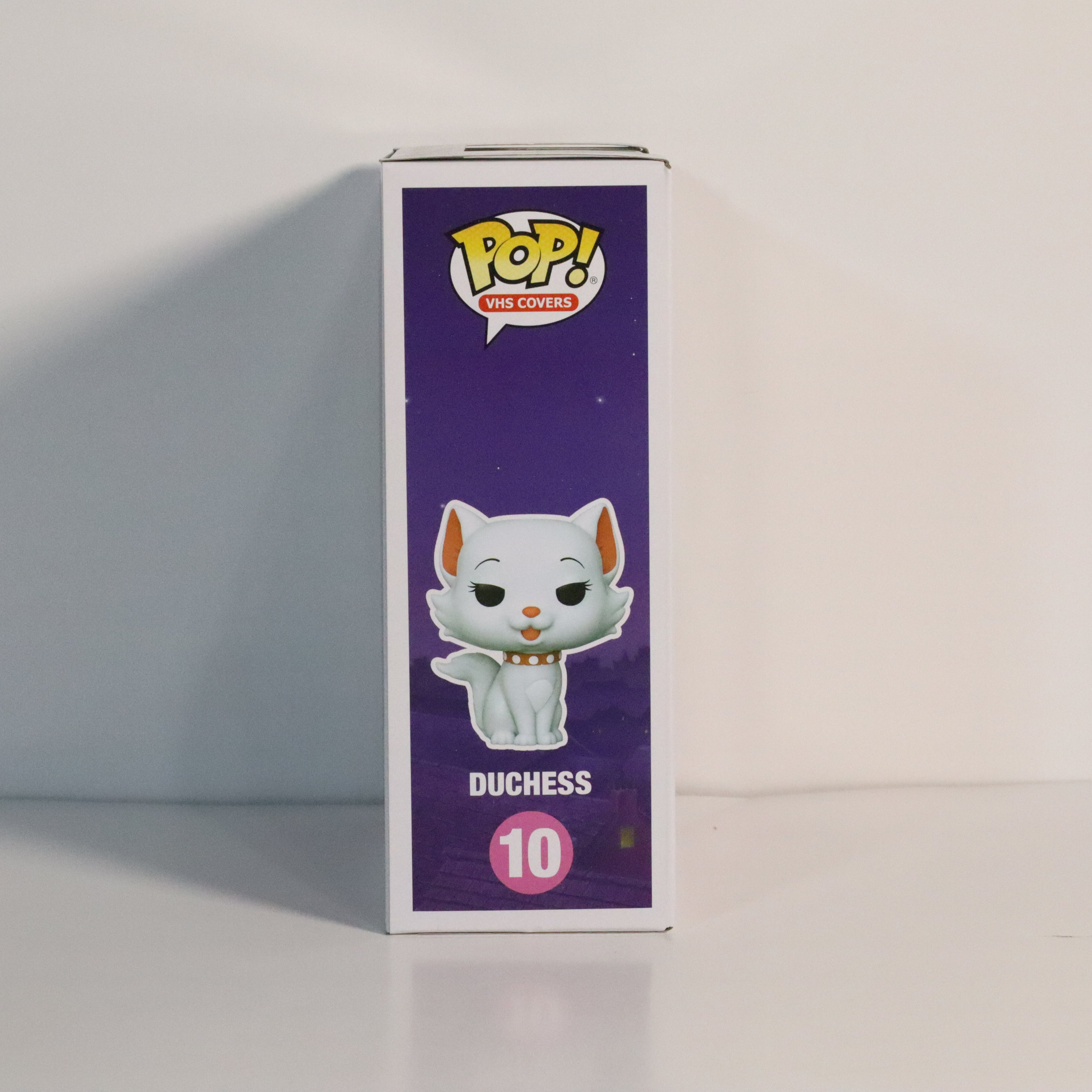 Funko Pop! packaging with a cat character on a white background
