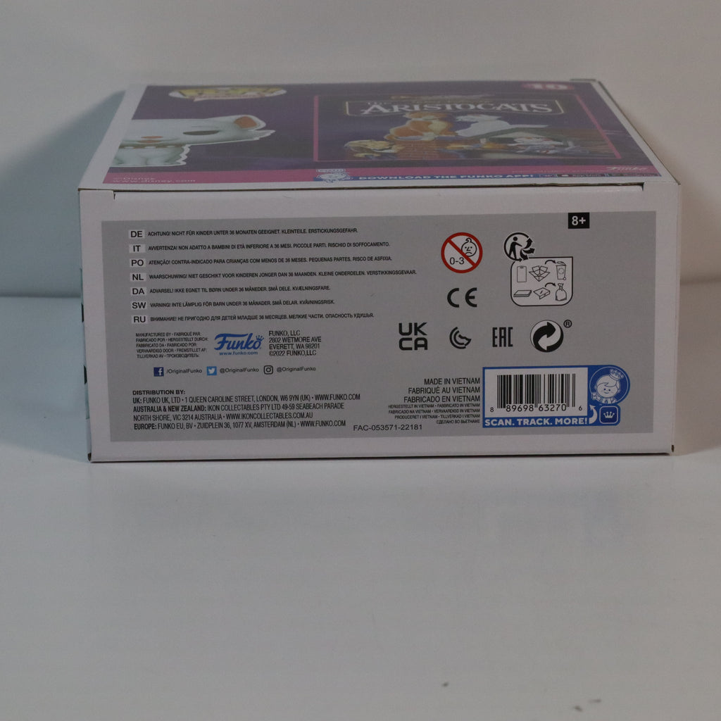 Back view of a toy packaging box with branding and product details.