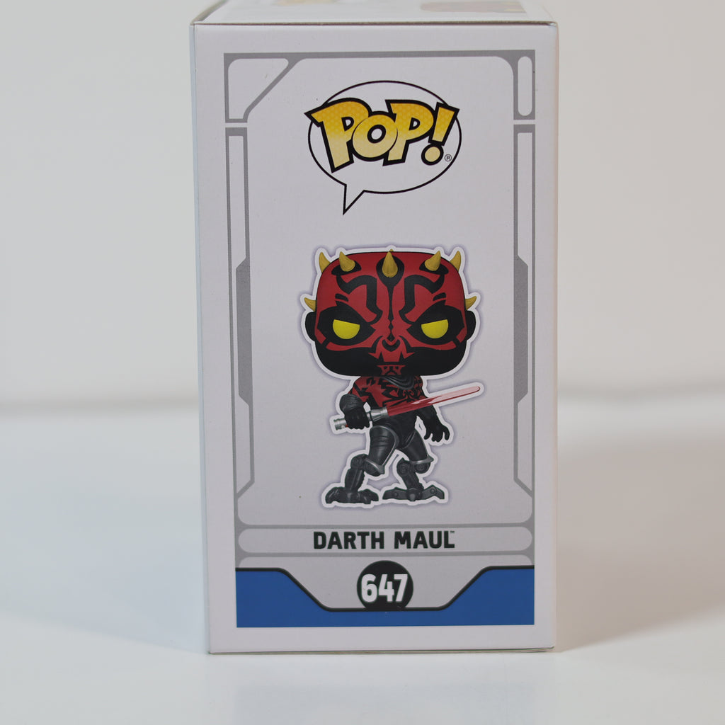 Funko Pop! Darth Maul figure packaging on a white background