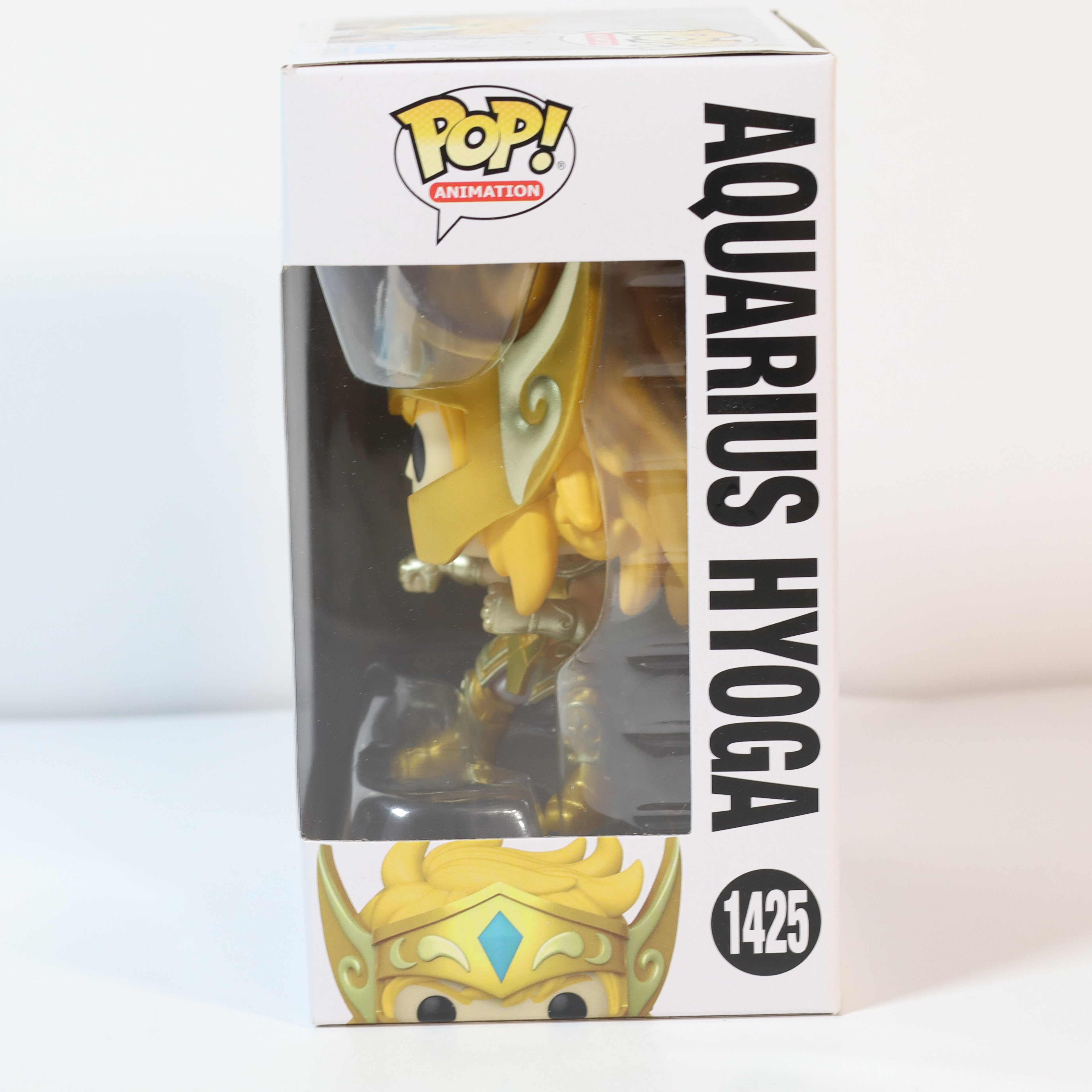 Funko Pop! Aquarius Hyoga figure packaging on a white background