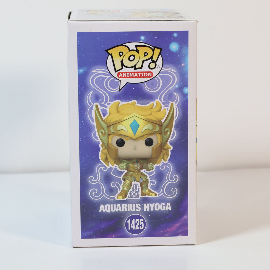Funko Pop! Aquarius Hyoga figure packaging on a white background