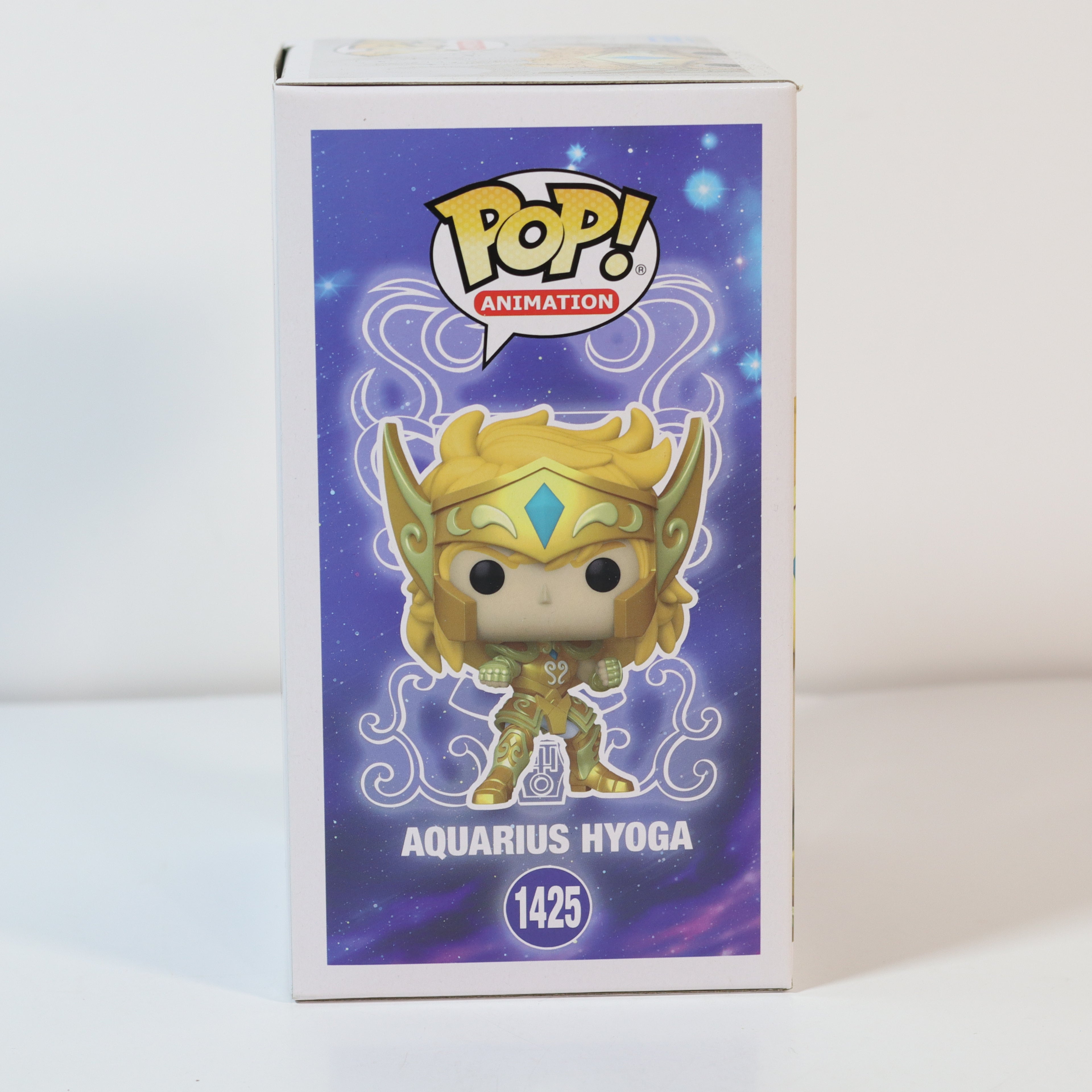 Funko Pop! Aquarius Hyoga figure packaging on a white background