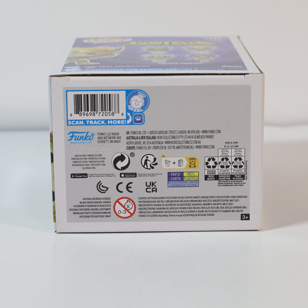 Back view of a product box with branding and labels on a white background