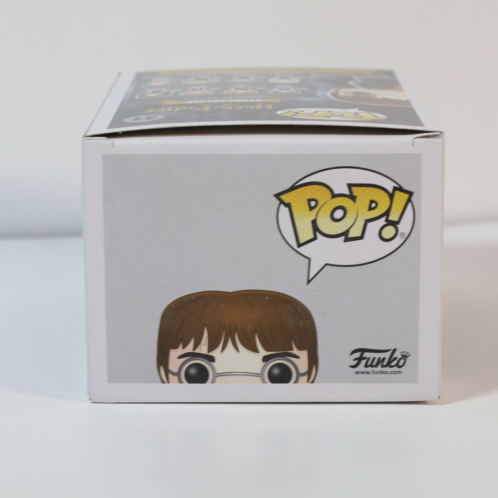 Funko Pop! vinyl figure packaging with character illustration and Funko logo on a light gray background