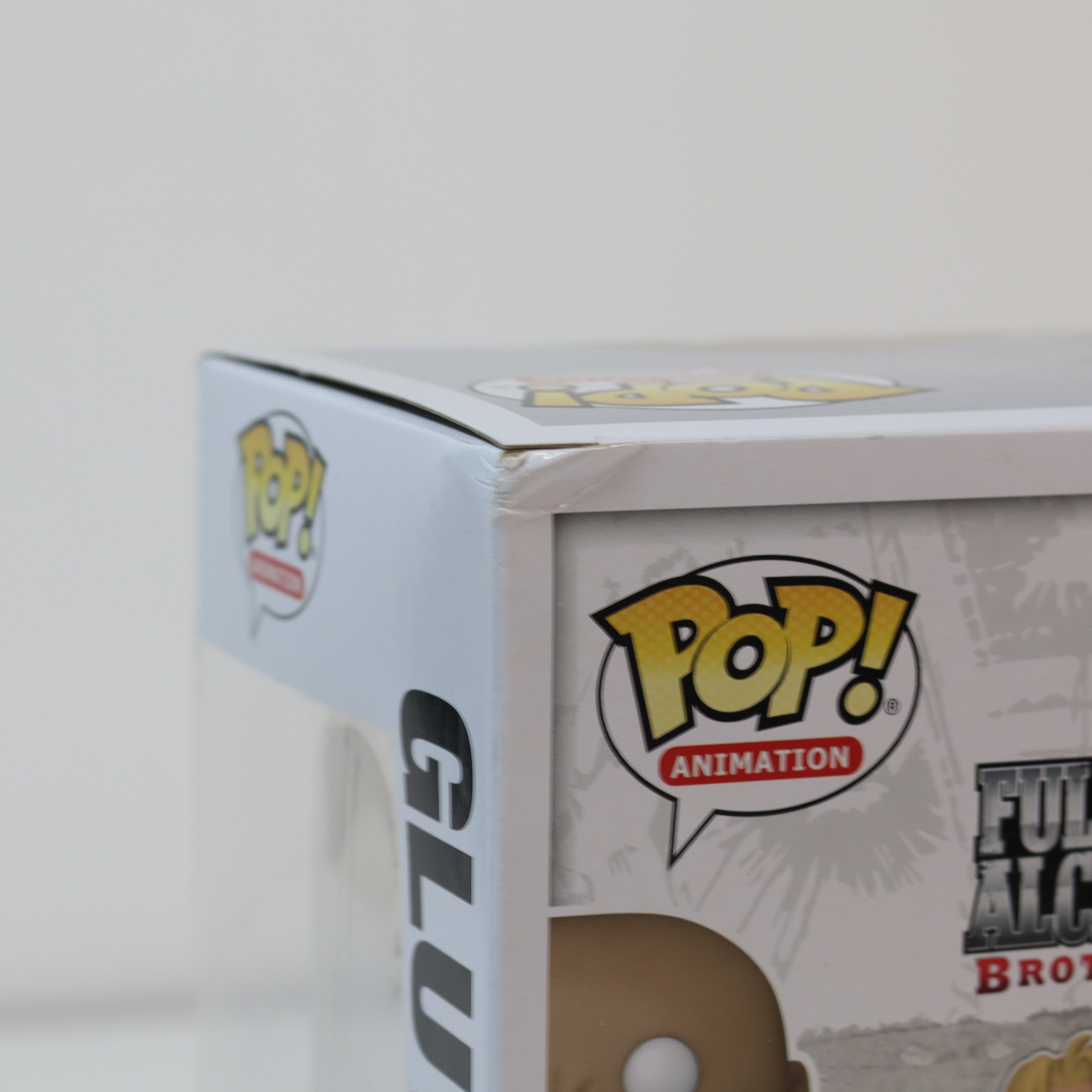 Pop! Animation packaging with a character figure inside, featuring the Pop! logo.