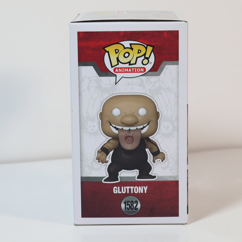Funko Pop! Gluttony figure packaging on a white background