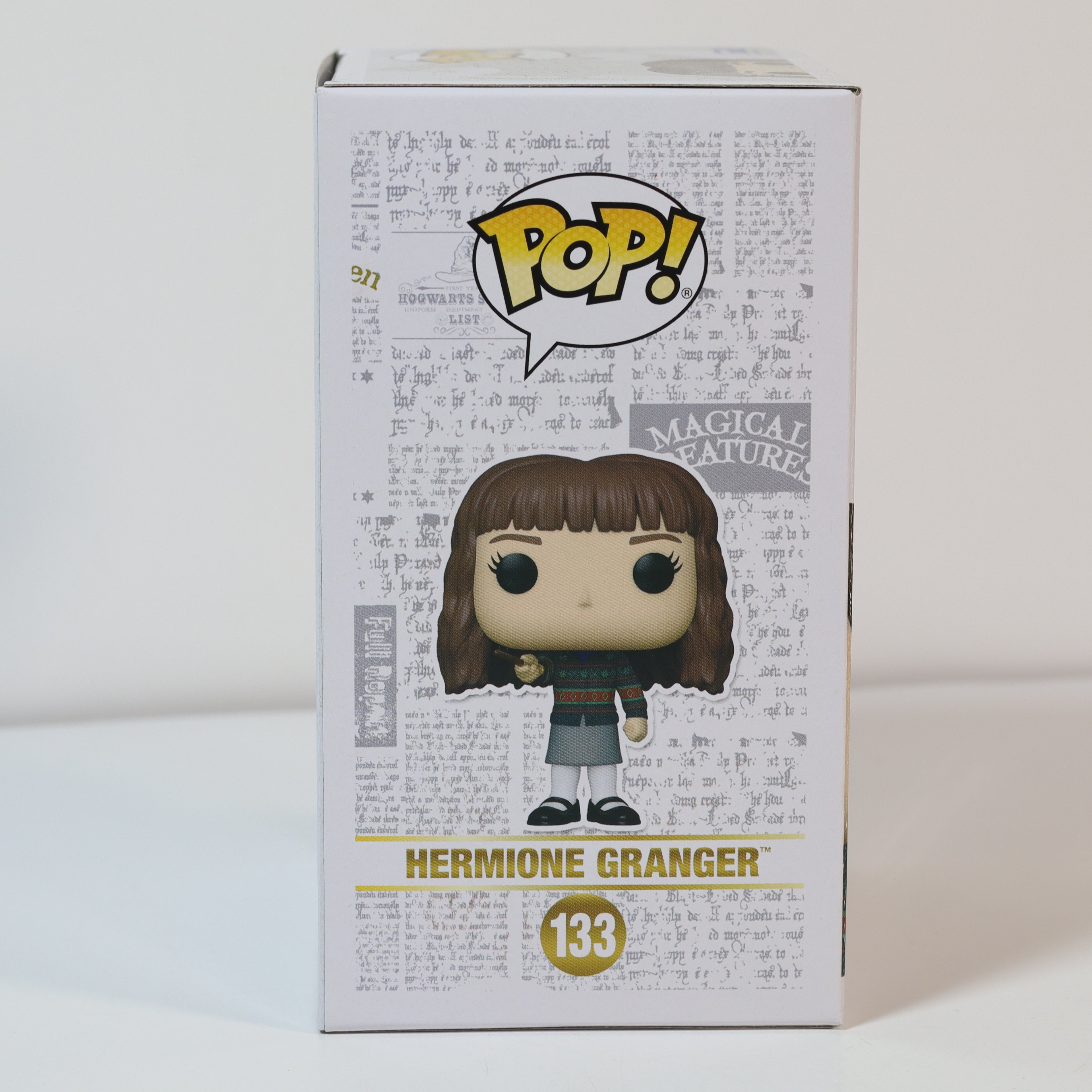 Funko Pop! Hermione Granger figure packaging on a white background