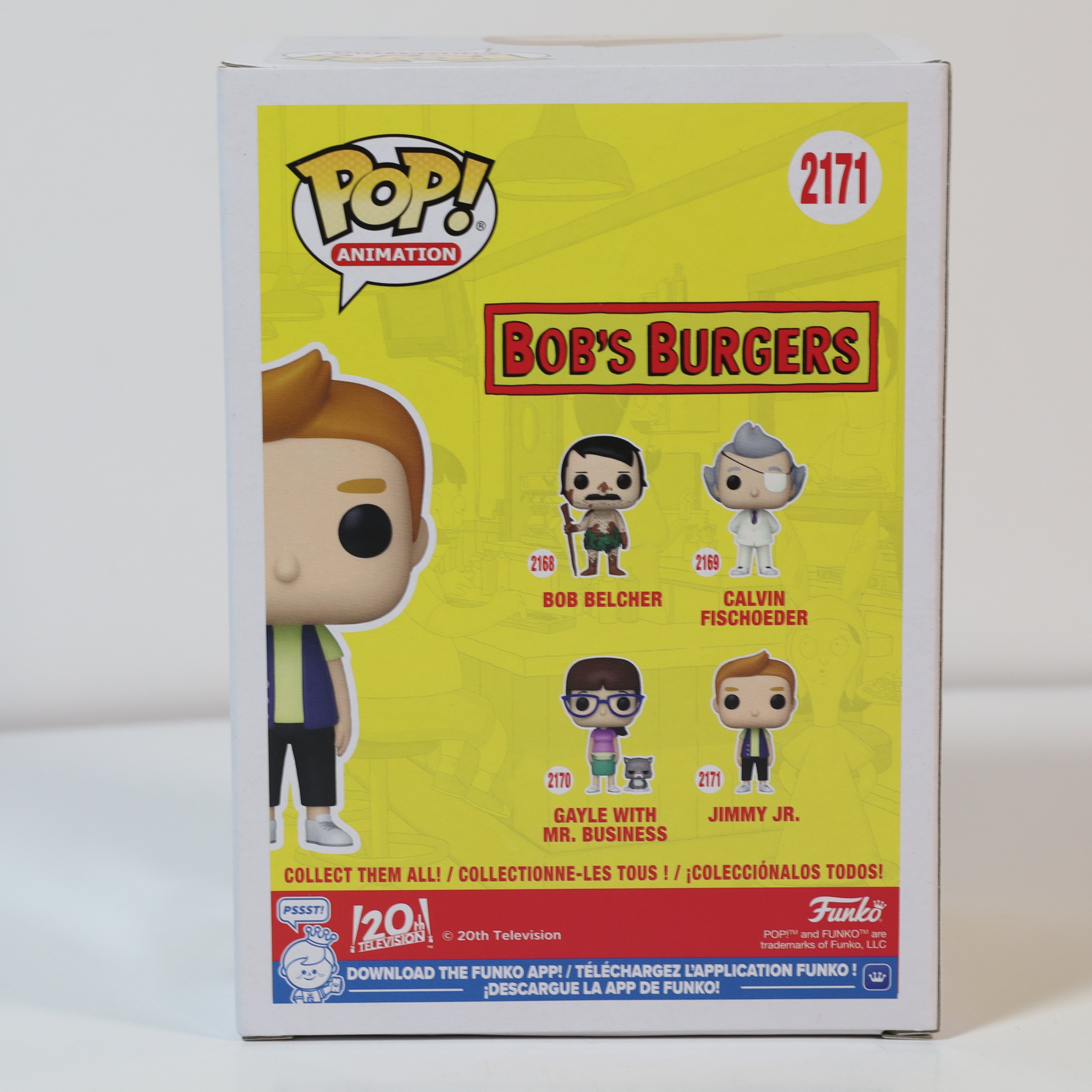 Funko Pop! Bob's Burgers action figure box set on a white background