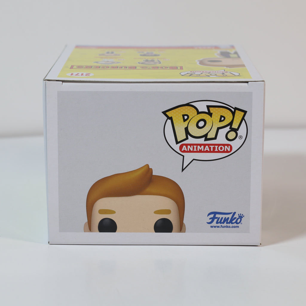 Funko Pop! Animation box with a character's face on a white background