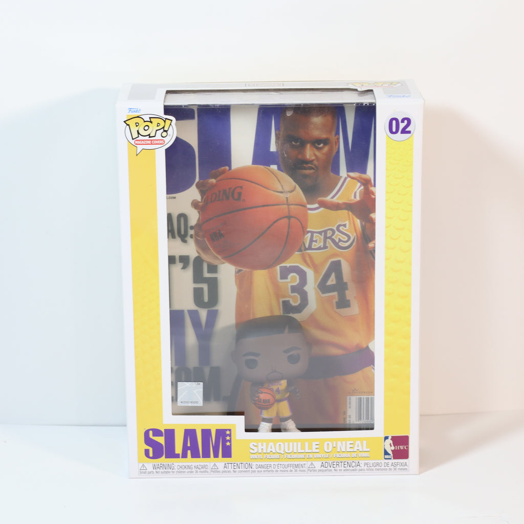 Funko Pop! figure packaging featuring a basketball player in a yellow jersey with the number 34, on a white background.