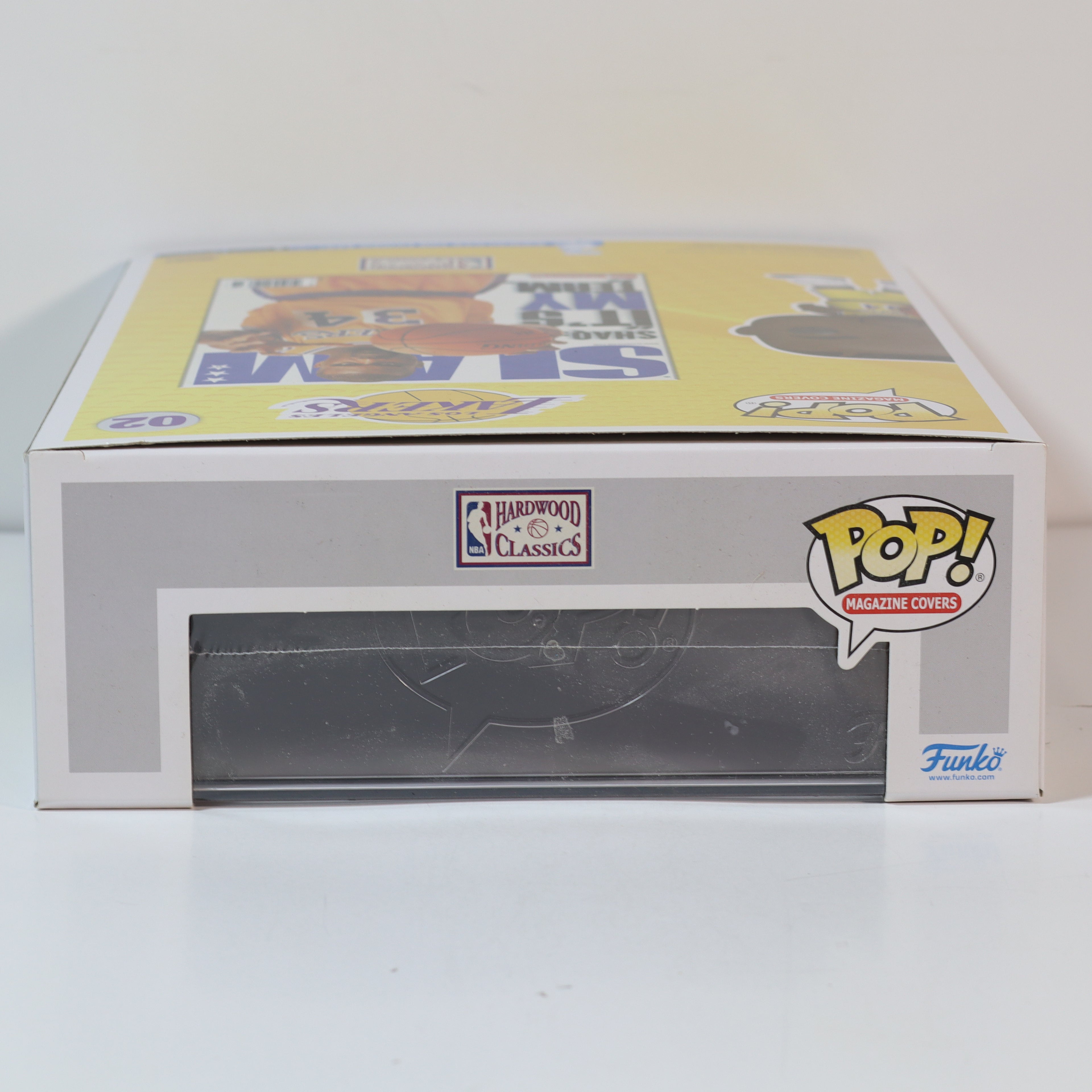 Funko Pop! vinyl figure packaging with NBA Hardwood Classics branding on a white background