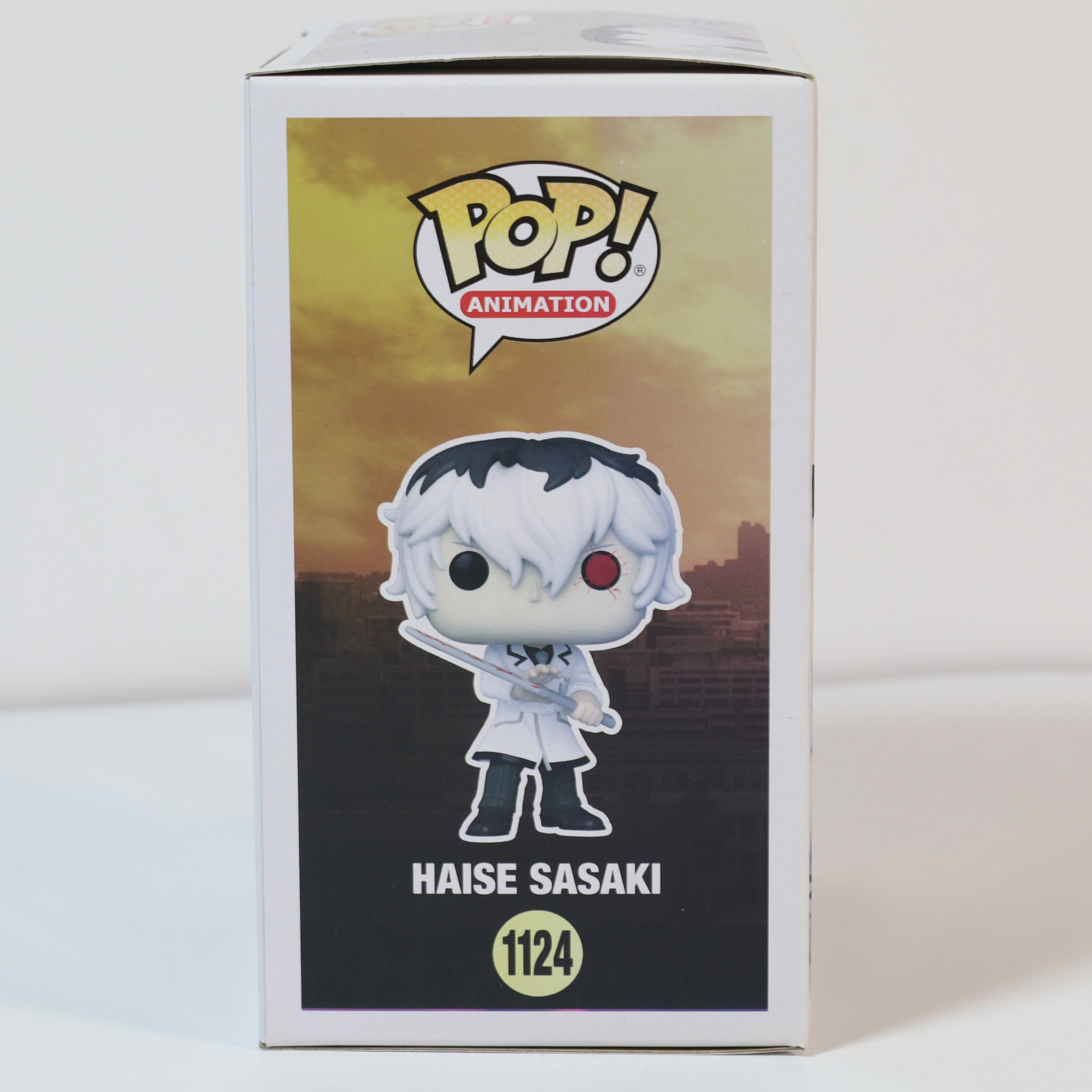 Funko Pop! Animation figure packaging with character illustration on a white background
