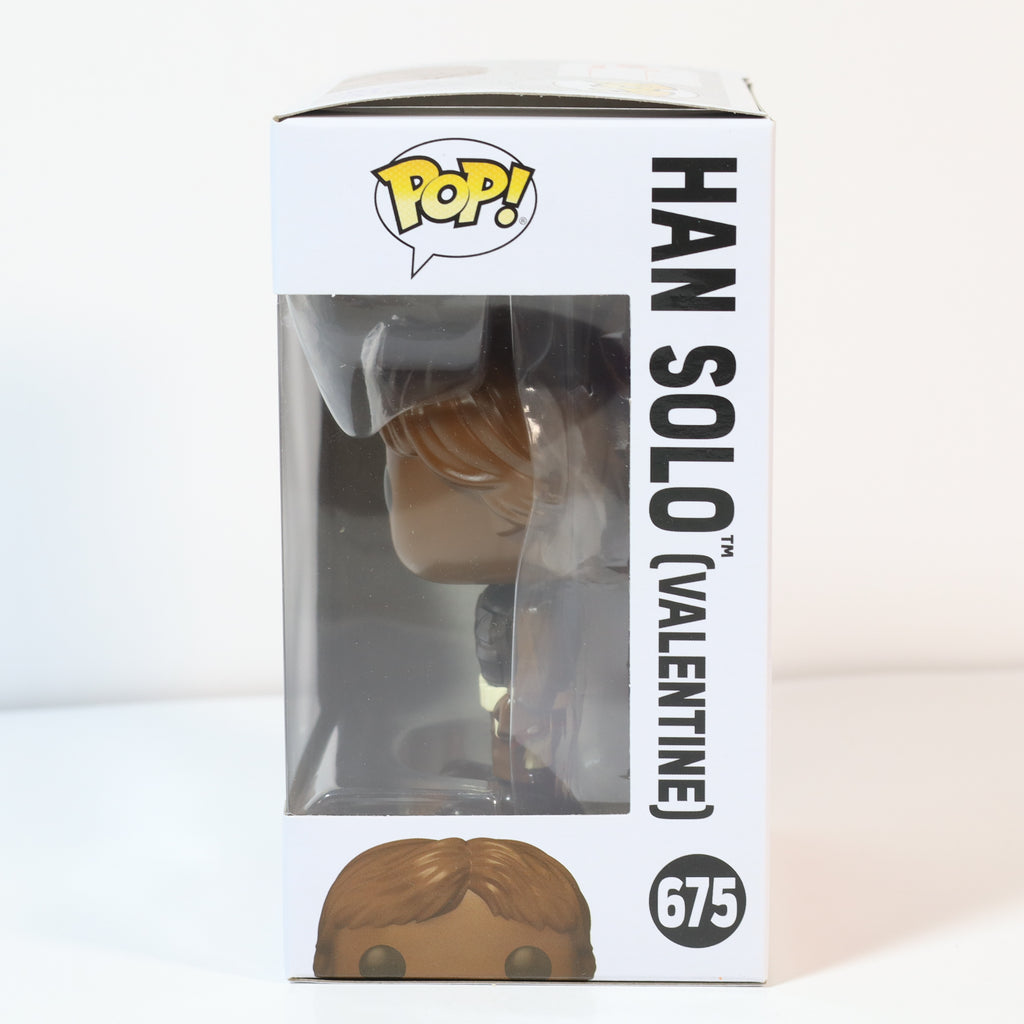 Han Solo Valentine Pop! vinyl figure in packaging on a white background