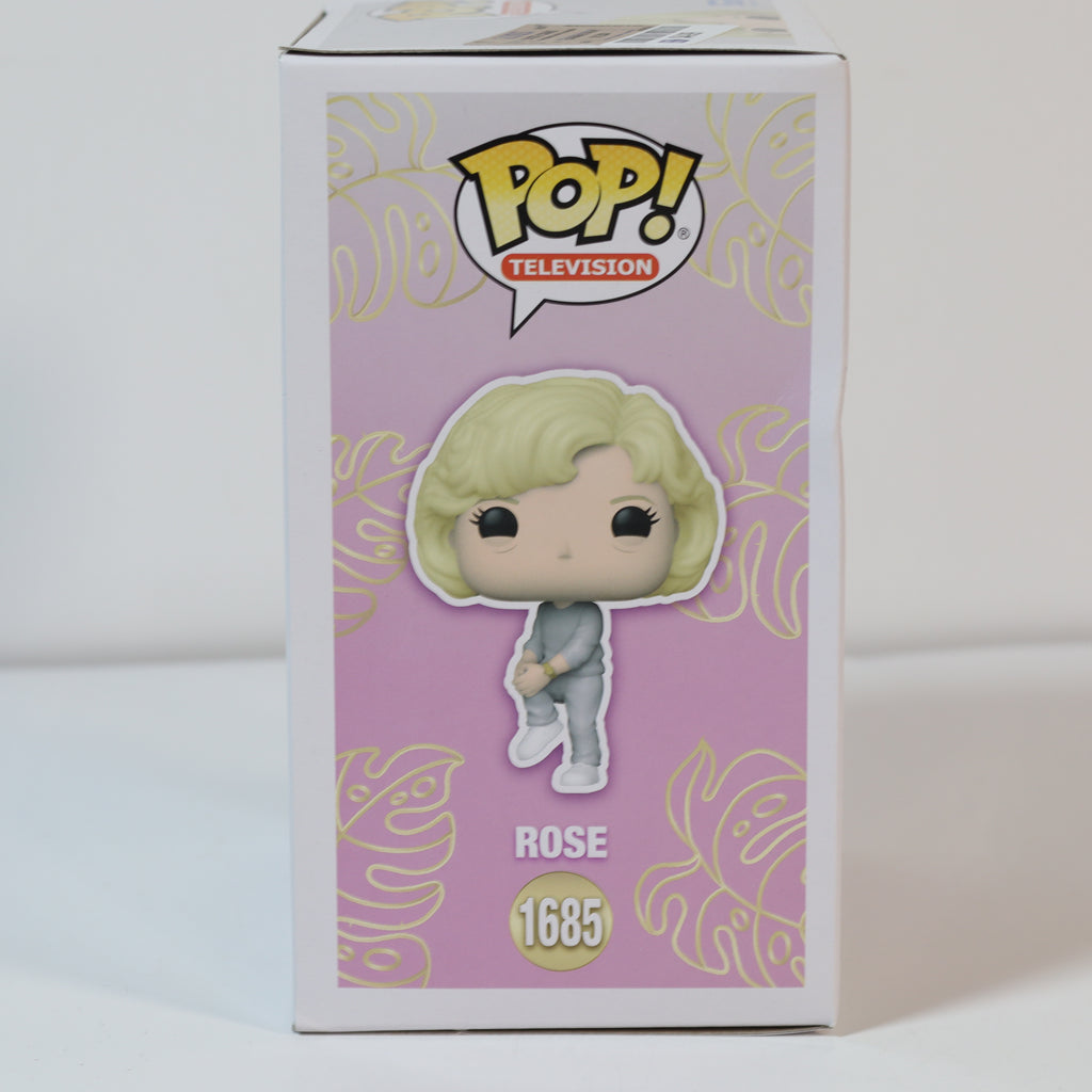 Funko Pop! box with a character illustration on a light purple background